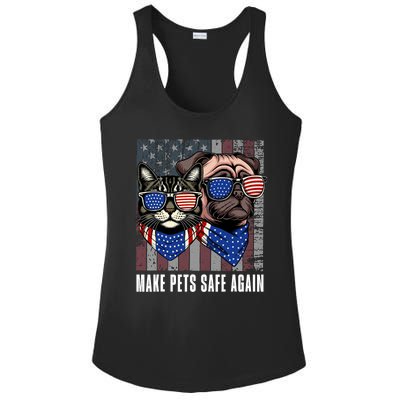 Make Pets Safe Again Trump Harris Debate Eating The Dogs Cat Ladies PosiCharge Competitor Racerback Tank