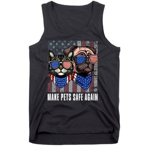 Make Pets Safe Again Trump Harris Debate Eating The Dogs Cat Tank Top