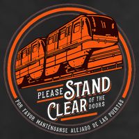 Monorail Please Stand Clear Of The D.O.O.R.S English Spanish Cool Comfort Performance Bucket Hat