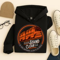 Monorail Please Stand Clear Of The D.O.O.R.S English Spanish Hoodie