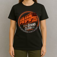 Monorail Please Stand Clear Of The D.O.O.R.S English Spanish T-Shirt