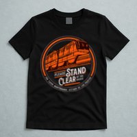 Monorail Please Stand Clear Of The D.O.O.R.S English Spanish T-Shirt