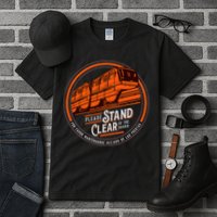 Monorail Please Stand Clear Of The D.O.O.R.S English Spanish Tall T-Shirt