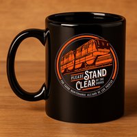 Monorail Please Stand Clear Of The D.O.O.R.S English Spanish 11oz C Handle Ceramic Mug