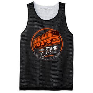 Monorail Please Stand Clear Of The D.O.O.R.S English Spanish Mesh Reversible Basketball Jersey Tank