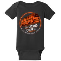 Monorail Please Stand Clear Of The D.O.O.R.S English Spanish Baby Bodysuit