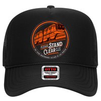 Monorail Please Stand Clear Of The D.O.O.R.S English Spanish Trucker Hat