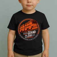 Monorail Please Stand Clear Of The D.O.O.R.S English Spanish Toddler T-Shirt