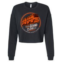 Monorail Please Stand Clear Of The D.O.O.R.S English Spanish Cropped Pullover Crew