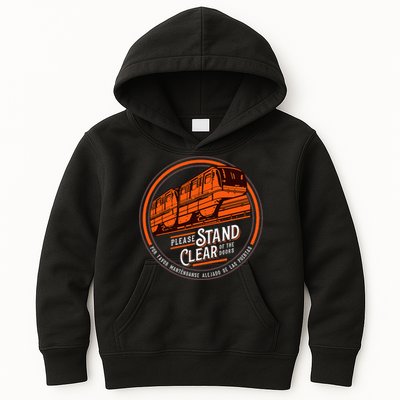Monorail Please Stand Clear Of The D.O.O.R.S English Spanish Kids Hoodie