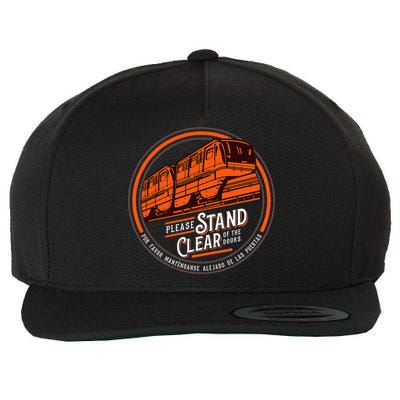 Monorail Please Stand Clear Of The D.O.O.R.S English Spanish Wool Snapback Cap