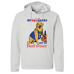 My Pet Smart But My Bud Wiser Performance Fleece Hoodie