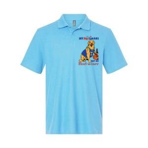 My Pet Smart But My Bud Wiser Softstyle Adult Sport Polo