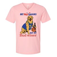 My Pet Smart But My Bud Wiser V-Neck T-Shirt