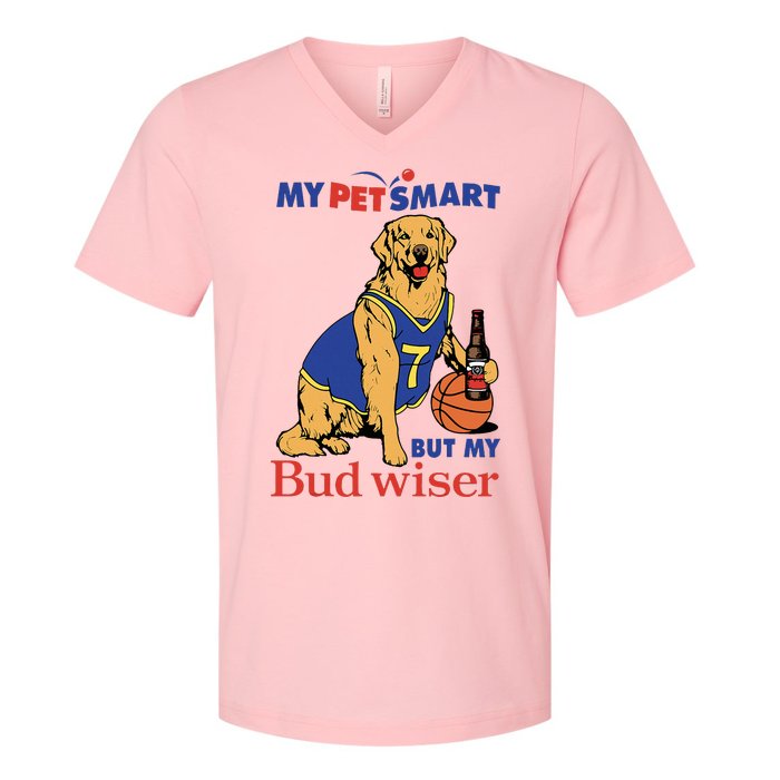 My Pet Smart But My Bud Wiser V-Neck T-Shirt