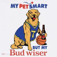 My Pet Smart But My Bud Wiser High Crown Mesh Back Trucker Hat