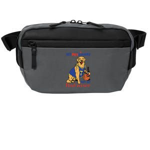 My Pet Smart But My Bud Wiser Funny Dog Lover Crossbody Pack