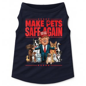 Make Pets Safe Again 2024 Save Our Pets Funny Trump And Pets Lovers Doggie Tank