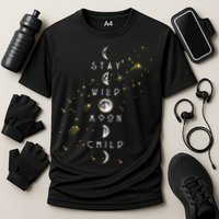 Moon Phase Stay Wild Moon Child Gift Idea Cooling Performance Crew T-Shirt