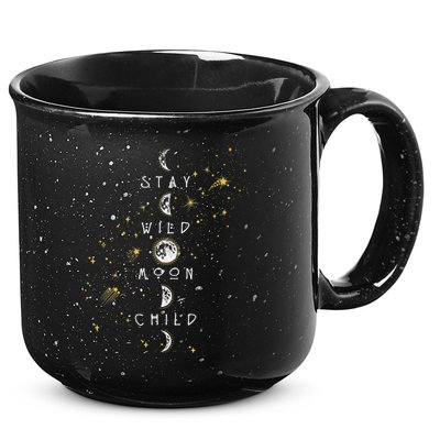 Moon Phase Stay Wild Moon Child Gift Idea 15oz Campfire Ceramic Mug