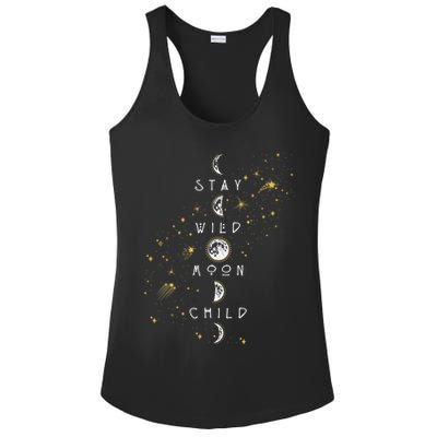 Moon Phase Stay Wild Moon Child Gift Idea Ladies PosiCharge Competitor Racerback Tank