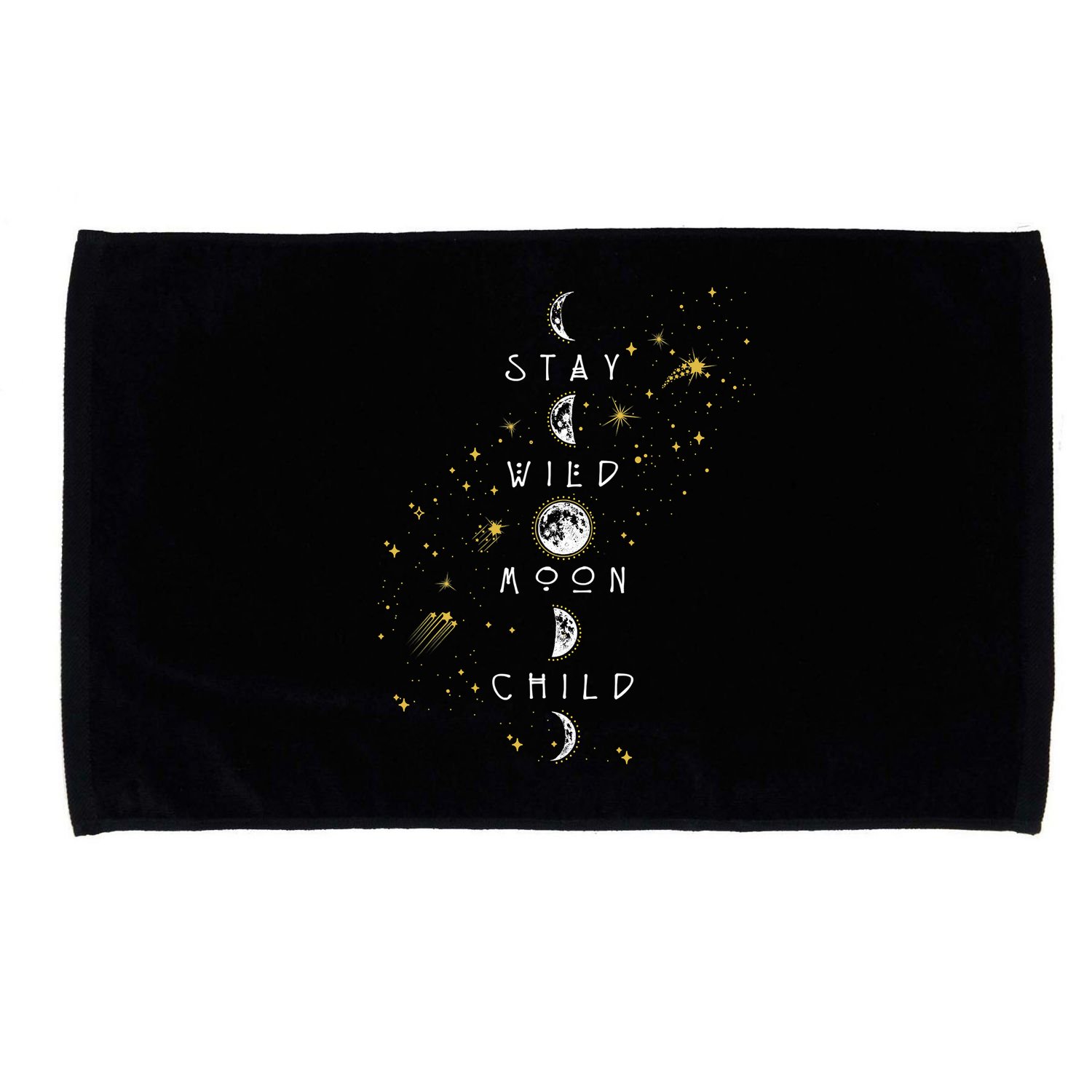 Moon Phase Stay Wild Moon Child Gift Idea Microfiber Hand Towel