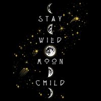 Moon Phase Stay Wild Moon Child Gift Idea Wool Snapback Cap