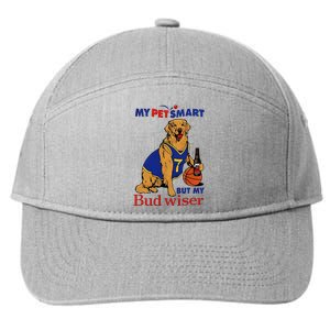 My Pet Smart But My Bud Wiser 7-Panel Snapback Hat