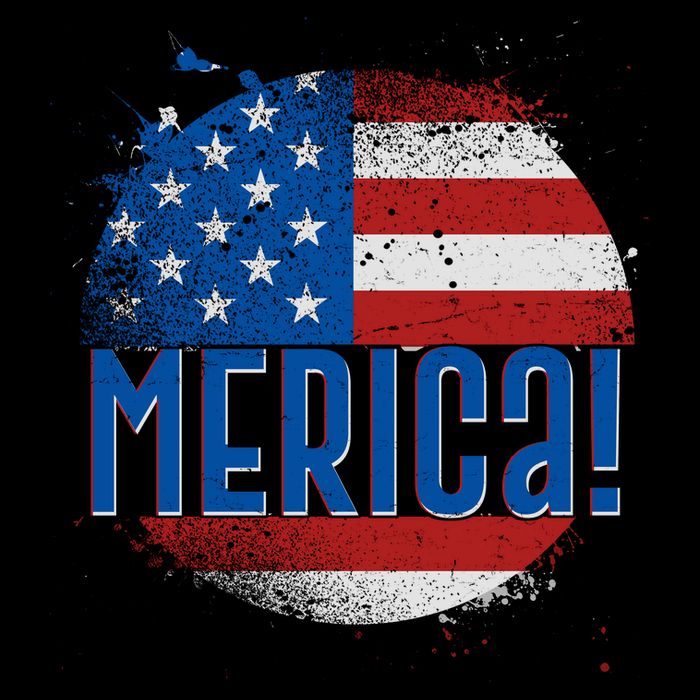 Merica Paint Splatter American USA Flag Sustainable Bucket Hat