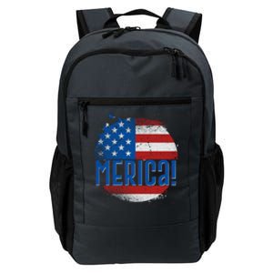 Merica Paint Splatter American USA Flag Daily Commute Backpack