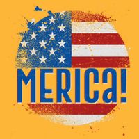 Merica Paint Splatter American USA Flag Long Sleeve Shirt