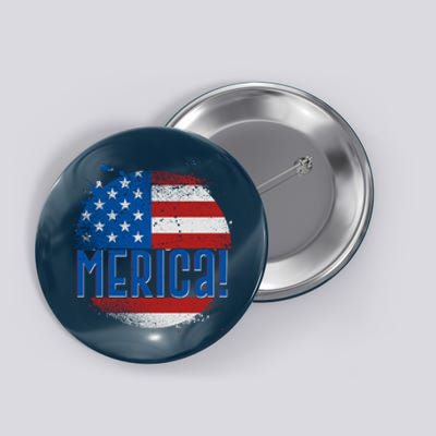 Merica Paint Splatter American USA Flag Button