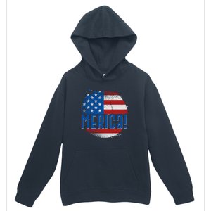 Merica Paint Splatter American USA Flag Urban Pullover Hoodie