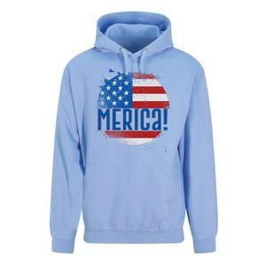 Merica Paint Splatter American USA Flag Unisex Surf Hoodie