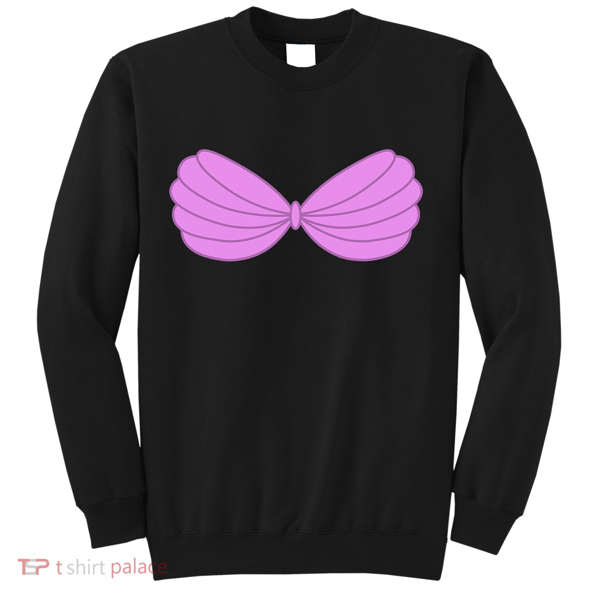 Mermaid Purple Seashell Bra Summer Halloween Love Sweatshirt