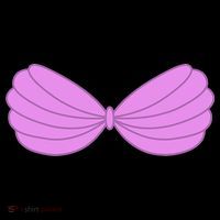 Mermaid Purple Seashell Bra Summer Halloween Love Tall T-Shirt