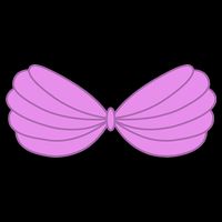 Mermaid Purple Seashell Bra Summer Halloween Love V-Neck T-Shirt