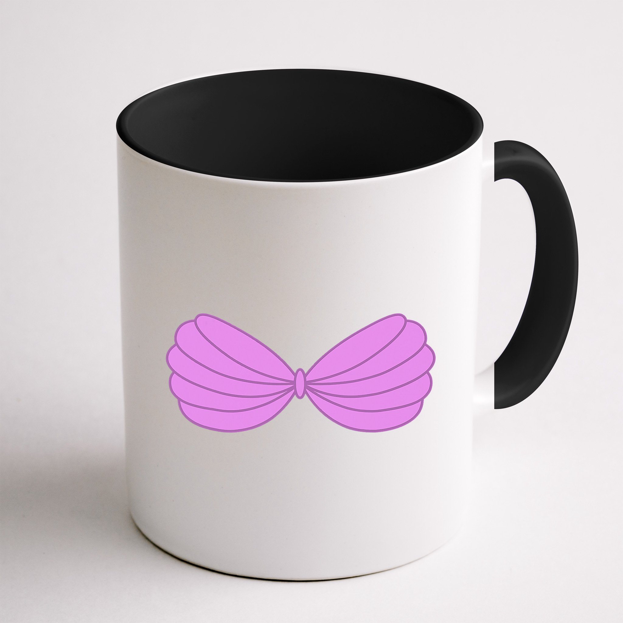 Mermaid Purple Seashell Bra Summer Halloween Love Mug