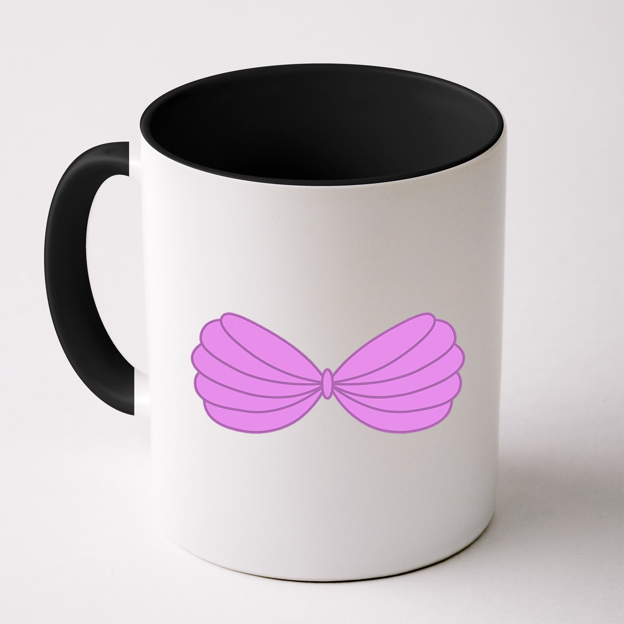 Mermaid Purple Seashell Bra Summer Halloween Love Mug
