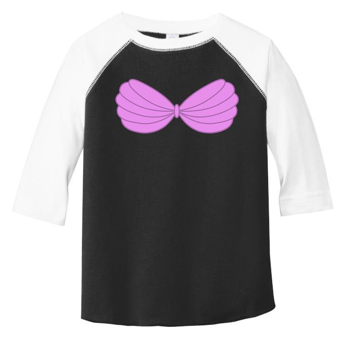 Mermaid Purple Seashell Bra Summer Halloween Love Toddler Fine Jersey T-Shirt