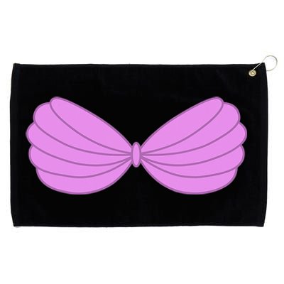 Mermaid Purple Seashell Bra Summer Halloween Love Grommeted Golf Towel