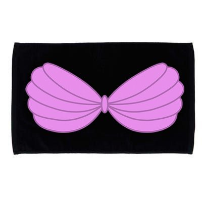 Mermaid Purple Seashell Bra Summer Halloween Love Microfiber Hand Towel