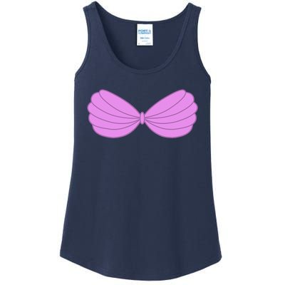 Mermaid Purple Seashell Bra Summer Halloween Love Ladies Essential Tank