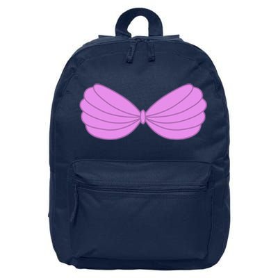 Mermaid Purple Seashell Bra Summer Halloween Love 16 in Basic Backpack