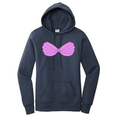 Mermaid Purple Seashell Bra Summer Halloween Love Women's Pullover Hoodie