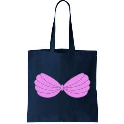 Mermaid Purple Seashell Bra Summer Halloween Love Tote Bag