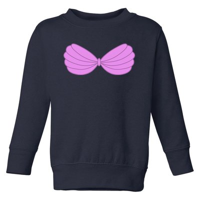 Mermaid Purple Seashell Bra Summer Halloween Love Toddler Sweatshirt