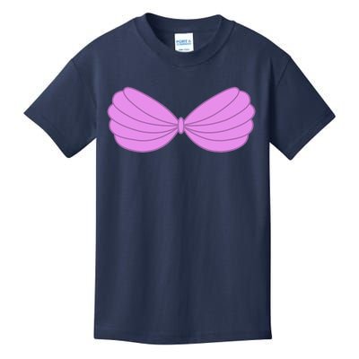 Mermaid Purple Seashell Bra Summer Halloween Love Kids T-Shirt