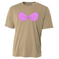 Mermaid Purple Seashell Bra Summer Halloween Love Cooling Performance Crew T-Shirt