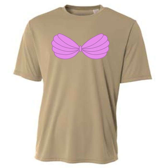 Mermaid Purple Seashell Bra Summer Halloween Love Cooling Performance Crew T-Shirt